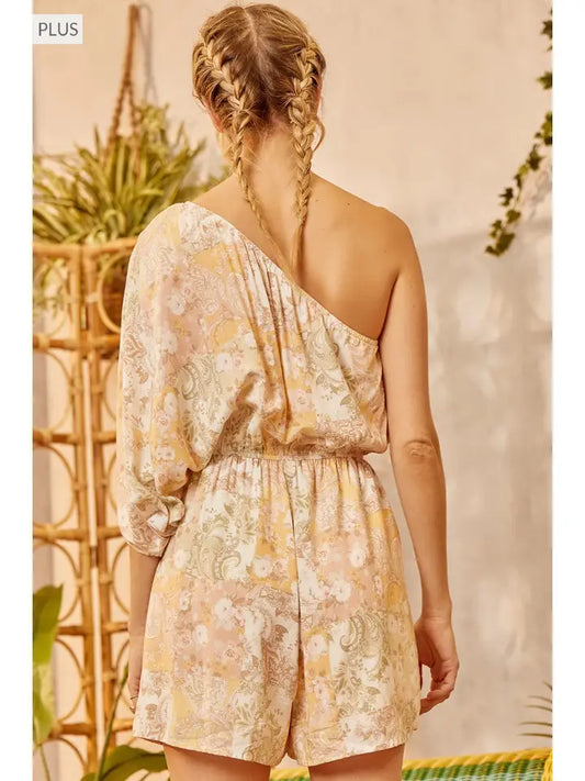 Elastic Waist Romper