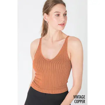 Vintage Wide Ribbed Top