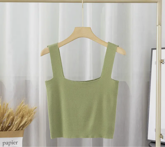 Green Knit Tank