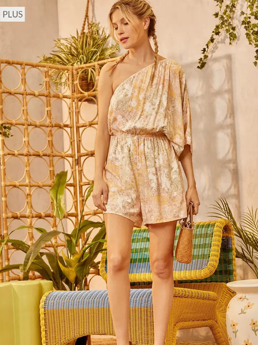 Elastic Waist Romper