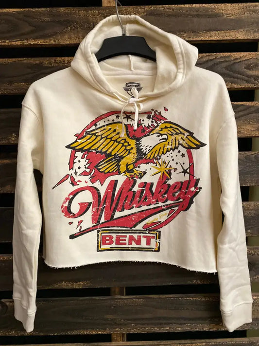 Whiskey Bent Crop Hoodie
